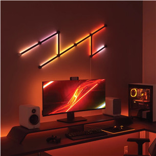 LED panelių dangčiai Nanoleaf Lines 60 Degrees Skins, juodos Prekė - NL59-0001BM-9PK