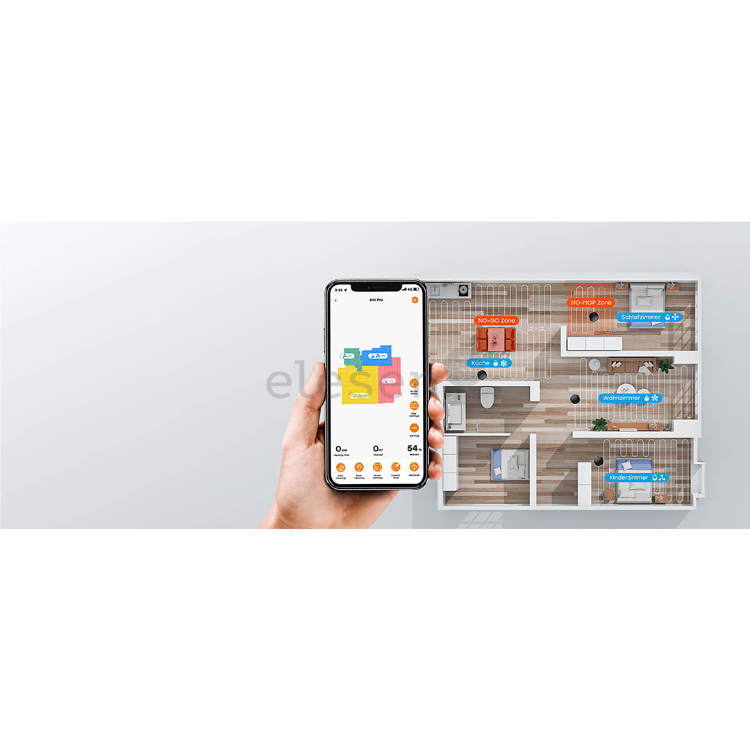 Zaco A10 Pro, сухая и влажная уборка, темно-серый - Робот-пылесос