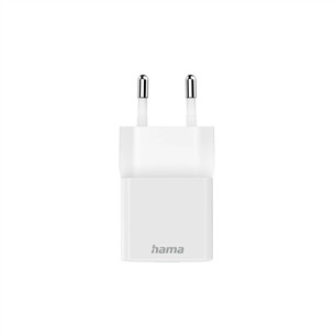 Hama Fast Charger, USB-C, 20 W, baltas - Maitinimo adapteris