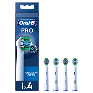 Braun Oral-B Precision Clean Pro, 4 vnt., balti - Dantų šepetėlių antgaliai Prekė - EB20-4NEW EB20-4NEW