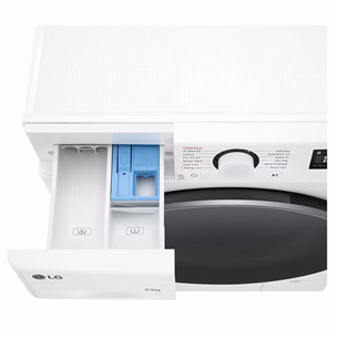 LG V500 series, 9 kg / 5 kg, depth 47,5 cm, 1200 rpm - Washer-dryer