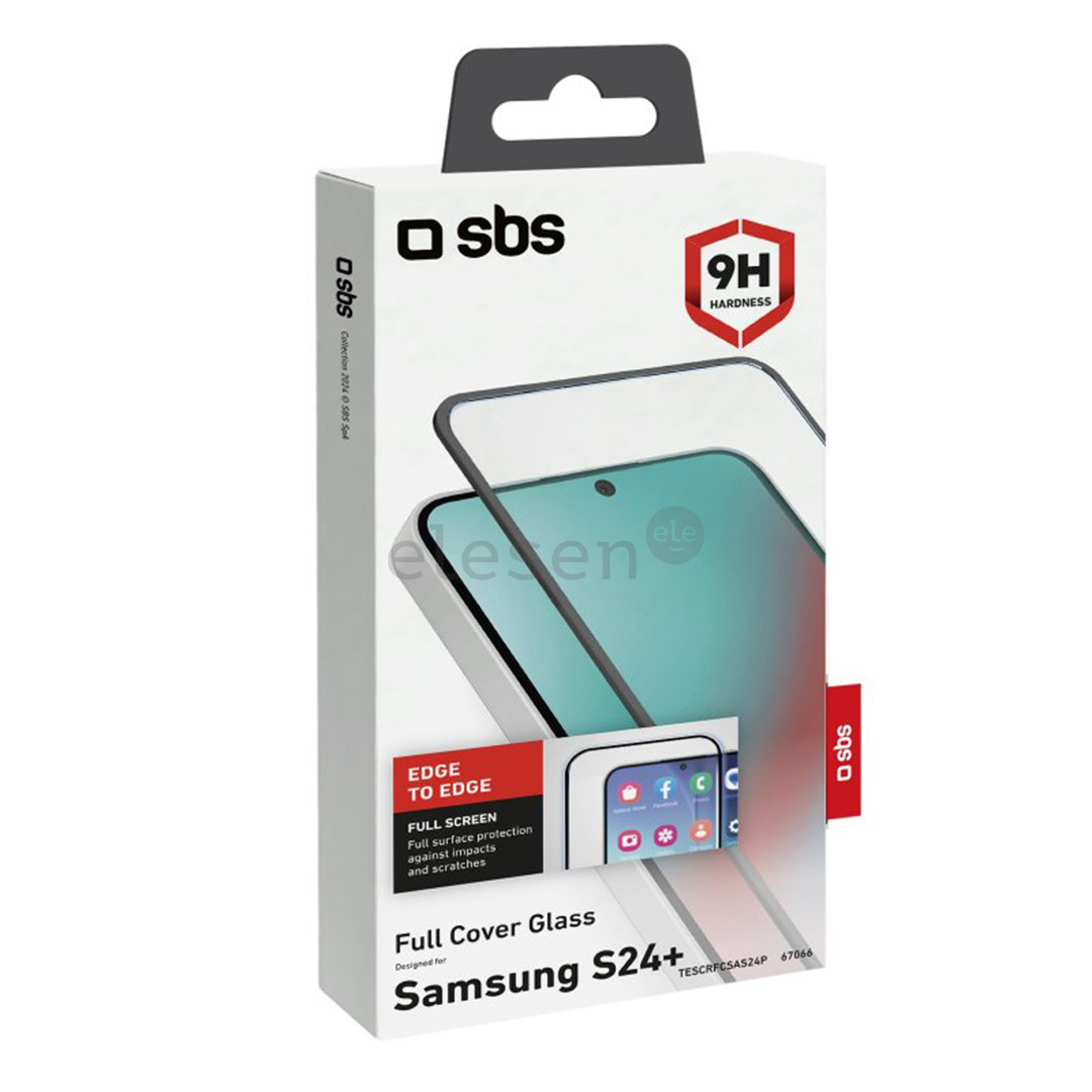 SBS Full Cover Glass Screen Protector, Samsung Galaxy S24+, transparent - Screen protector Item - TESCRFCSAS24P