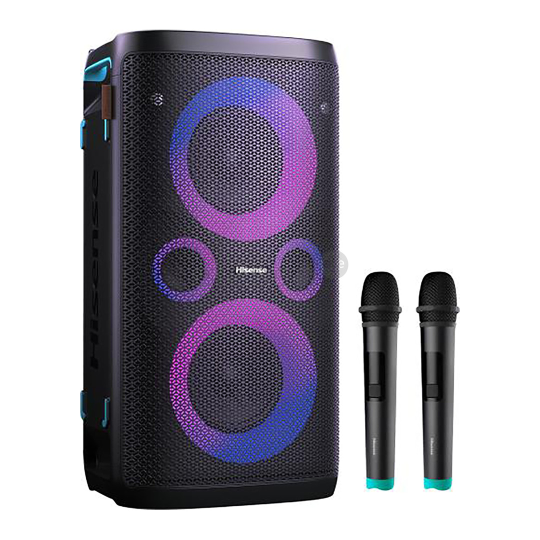 Hisense Item - HP110 Plus Party Rocker One Plus, 2 mikrofonai, juoda - Garso kolonėlė
