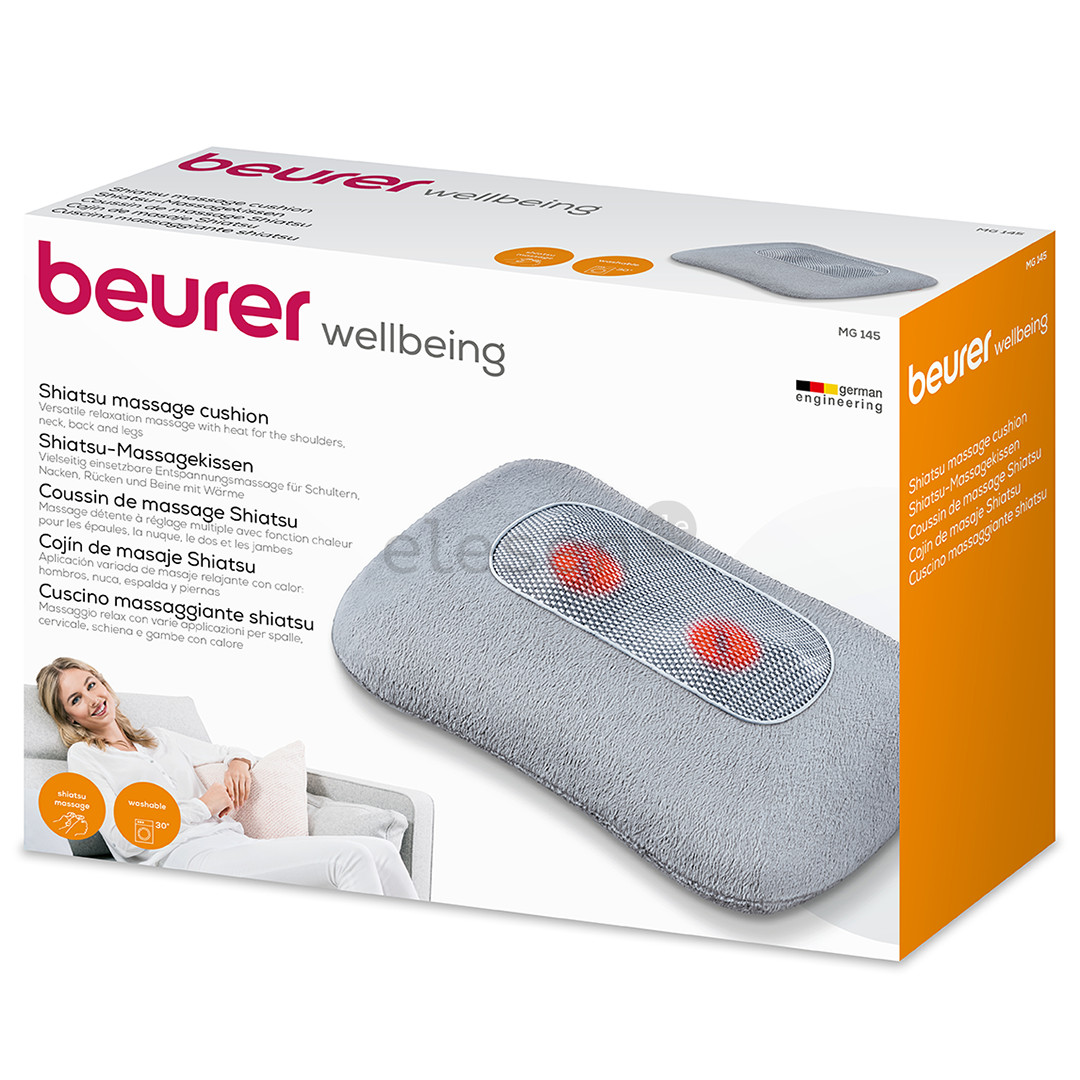 Masažinė pagalvėlė Beurer, pilka  Priekė-MG145