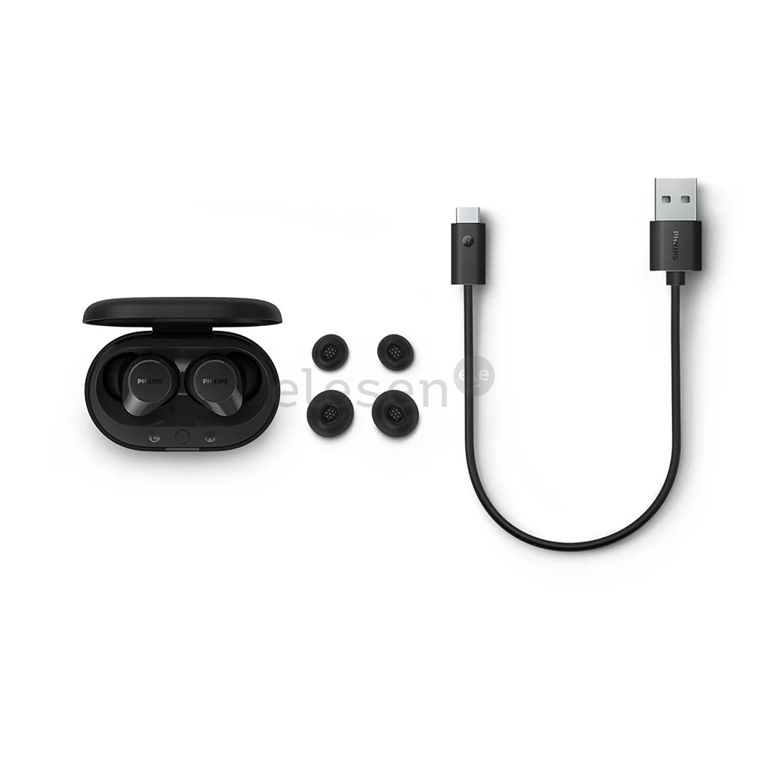 Philips TAT1209, juodos - Belaidės ausinės