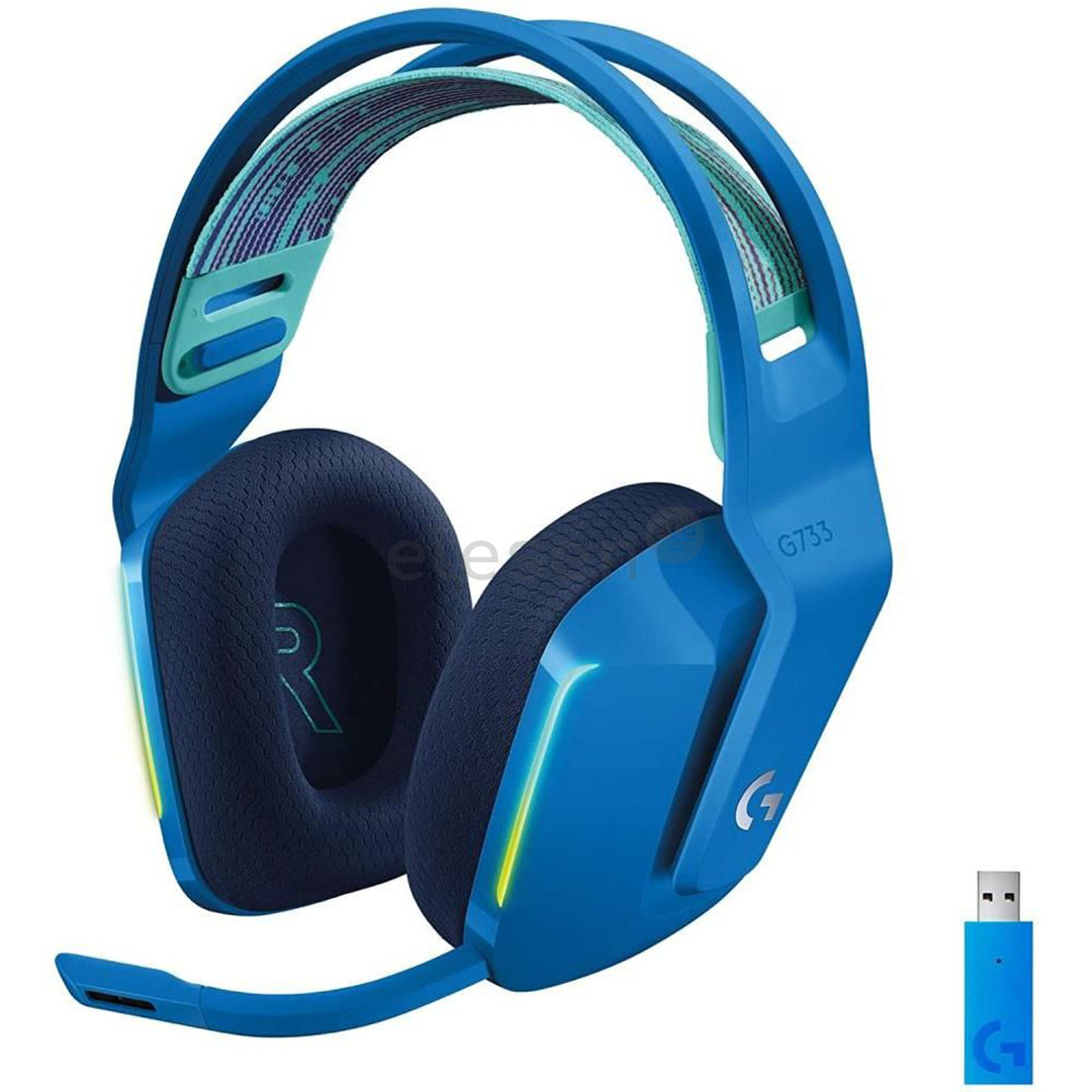 Logitech G733 LIGHTSPEED Wireless RGB, blue - Wireless headset Item - 981-000943