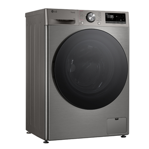 LG R700 Series, 9 kg, gylis 47,5 cm, 1200 rpm, sidabrinė - Skalbimo mašina Prekė - F2WR709S2P.APTQPMR