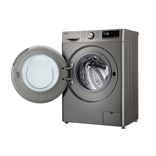 LG R700 Series, 9 kg, gylis 47,5 cm, 1200 rpm, sidabrinė - Skalbimo mašina Prekė - F2WR709S2P.APTQPMR