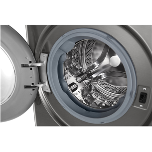 LG R700 Series, 9 kg, gylis 47,5 cm, 1200 rpm, sidabrinė - Skalbimo mašina Prekė - F2WR709S2P.APTQPMR