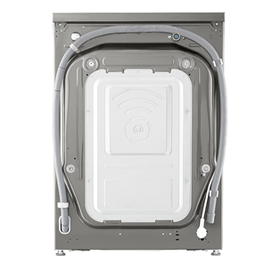 LG R700 Series, 9 kg, gylis 47,5 cm, 1200 rpm, sidabrinė - Skalbimo mašina Prekė - F2WR709S2P.APTQPMR