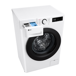 LG R500 Series, 9 kg, gylis 47,5 cm, 1200 rpm - Skalbimo mašina Prekė - F2WR509SBW.ABWQPMR
