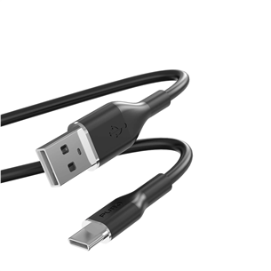 Puro Soft, USB-A / USB-C, 1.5 m, juodas - Laidas Prekė - PUUSBCICONBLK