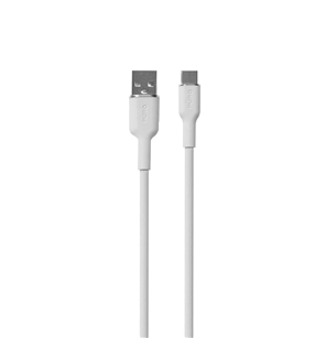 Puro Soft, USB-A / USB-C, 1.5 m, baltas - Laidas Prekė - PUUSBCICONWHI PUUSBCICONWHI