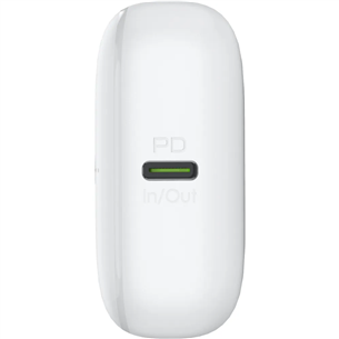 Puro Compact Mini, 10 000 mAh, USB-A, USB-C, balta - Išorinė baterija Prekė - PUFCBB100P9WHI