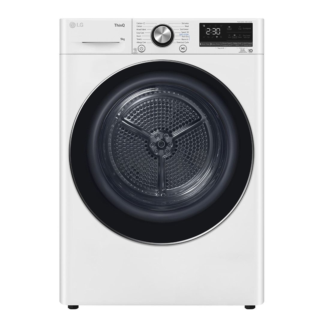 LG, Heat pump, 9 kg, depth 66 cm - Clothes dryer