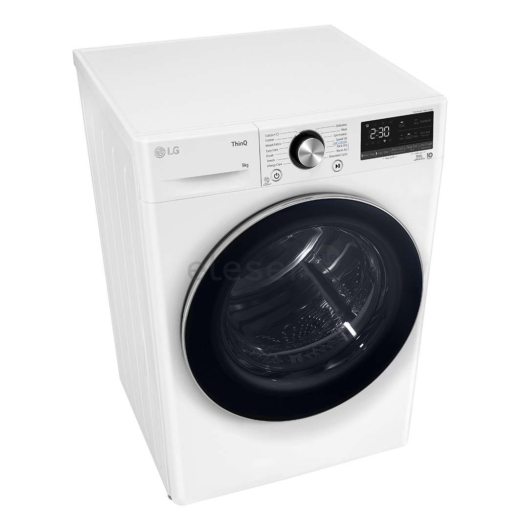 LG, Heat pump, 9 kg, depth 66 cm - Clothes dryer
