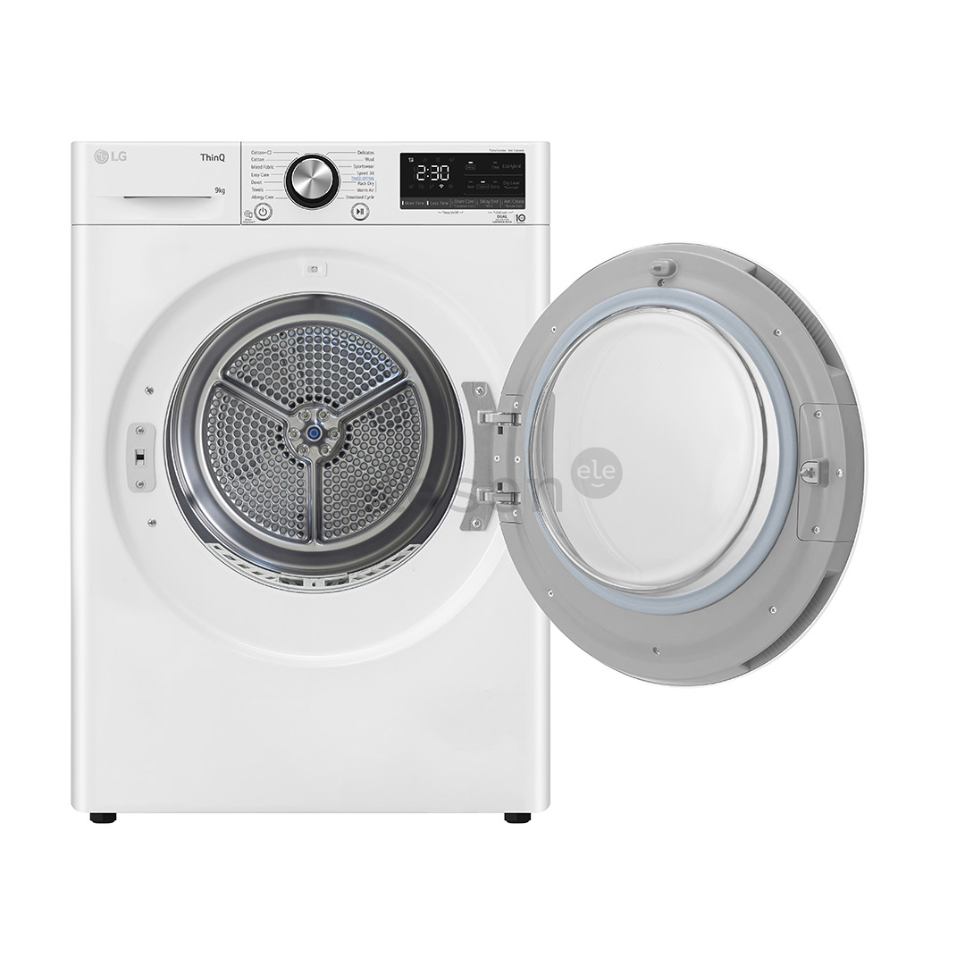 LG, Heat pump, 9 kg, depth 66 cm - Clothes dryer