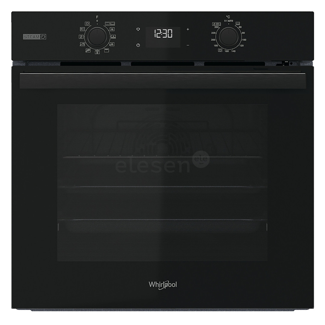 Whirlpool, 71 L, pirolizė, juoda - Orkaitė Prekė - OMSR58RU1SB