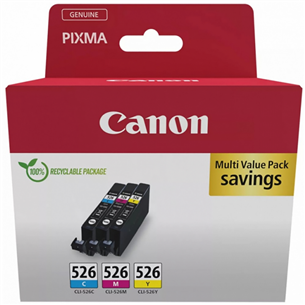 Canon CLI-526 C/M/Y Multi-pack - Rašalo rinkinys Prekė - 4541B018 4541B018