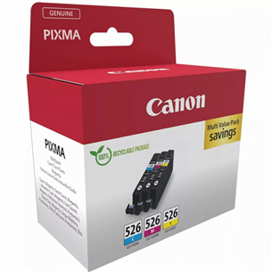 Canon CLI-526 C/M/Y Multi-pack - Ink set Item - 4541B018