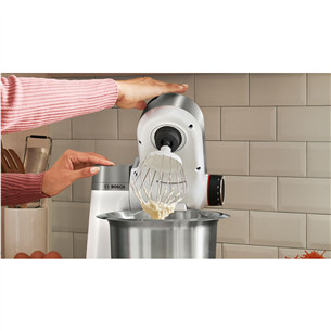 Bosch, Series 2, 3,8 L, baltas/sidabrinis - Virtuvinis kombainas Prekė - MUMS2VS30
