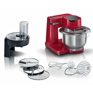 Bosch, Series 2, 3,8 L, raudonas - Virtuvinis kombainas Prekė - MUMS2ER01 MUMS2ER01