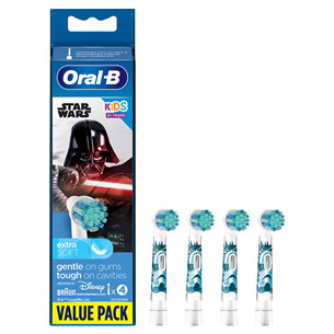 Braun Oral-B, Kids Star Wars, 4 vnt. - Dantų šepetėlių antgaliai Prekė - EB10-4/STARWARS EB10-4/STARWARS