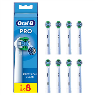 Braun Oral-B Precision Clean Pro, 8 vnt., balti - Dantų šepetėlių antgaliai Prekė - EB20-8/NEW EB20-8/NEW