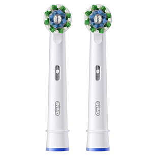 Braun Oral-B Cross Action Pro, 2 vnt., balti - Dantų šepetėlių antgaliai Prekė - EB50-2W/NEW