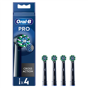 Braun Oral-B Cross Action Pro, 4 vnt., juodi - Dantų šepetėlių antgaliai Prekė - EB50-4B/NEW EB50-4B/NEW