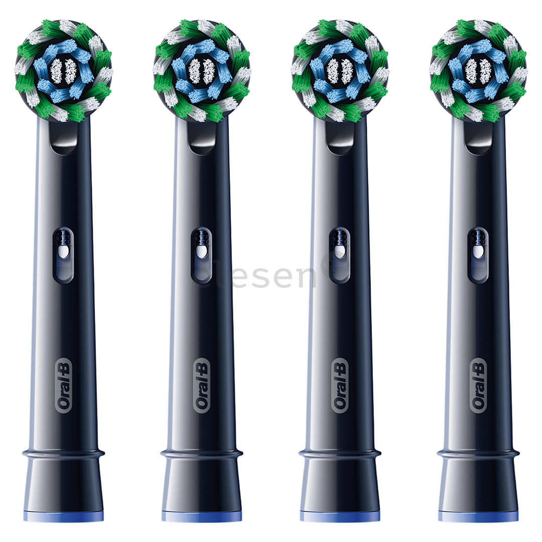 Braun Oral-B Cross Action Pro, 4 vnt., juodi - Dantų šepetėlių antgaliai Prekė - EB50-4B/NEW