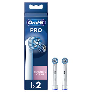 Braun Oral-B Sensitive Clean Pro, 2 vnt., balti - Dantų šepetėlių antgaliai Prekė - EB60-2/NEW EB60-2/NEW