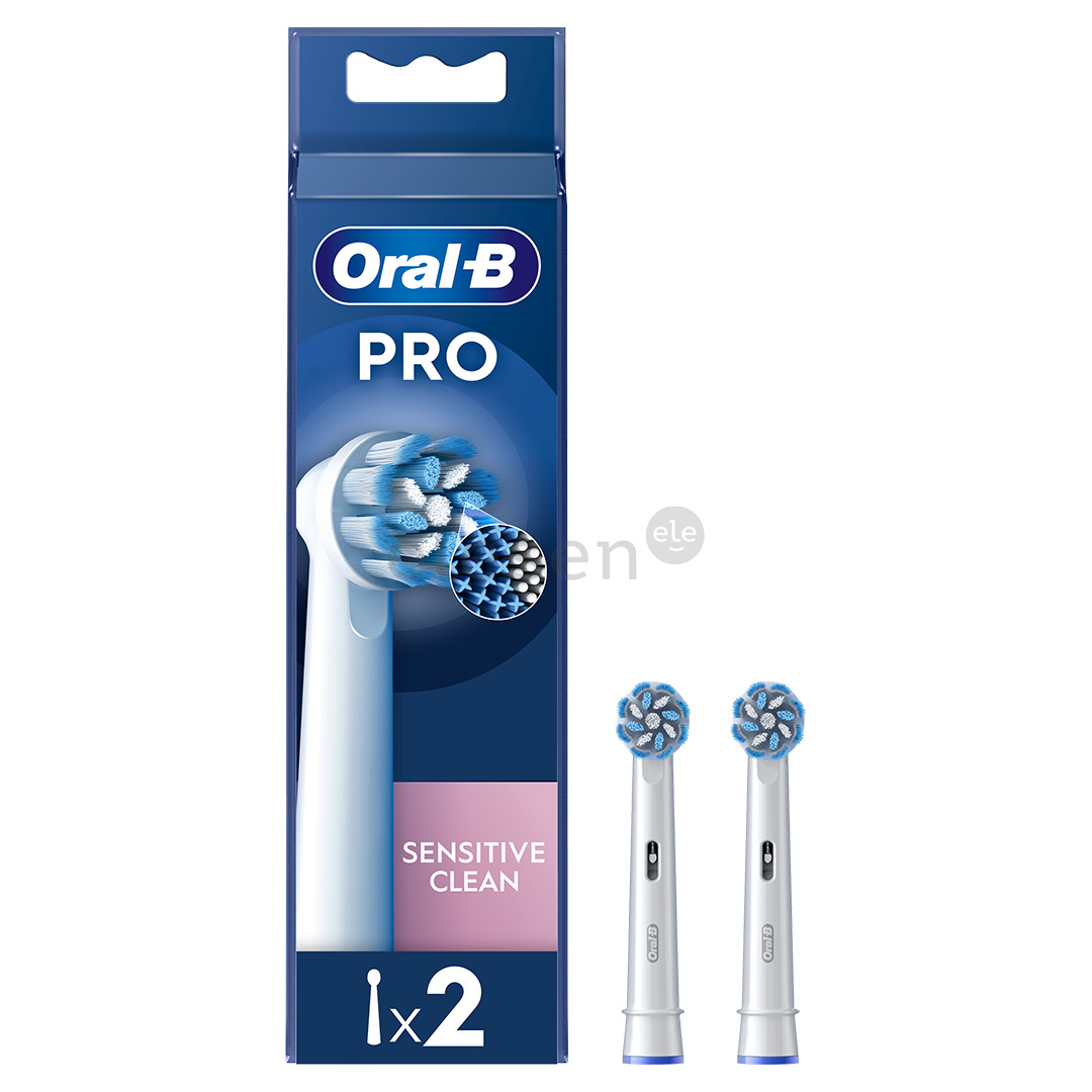 Braun Oral-B Sensitive Clean Pro, 2 pcs., white - Spare brushes Item - EB60-2/NEW