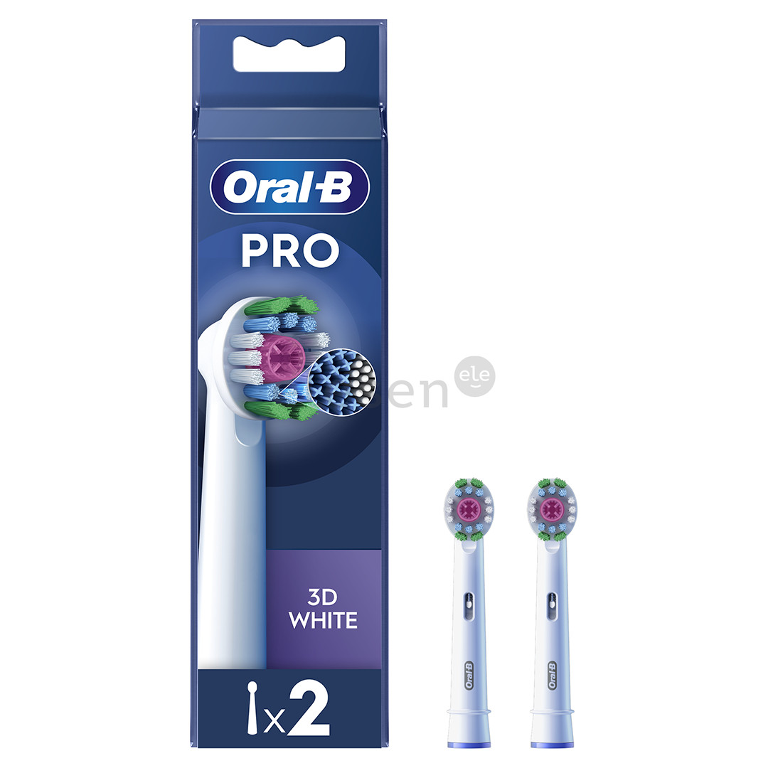Braun Oral-B Pro 3D White, 2 pcs, white - Spare brushes Item - EB18-2/WHITE