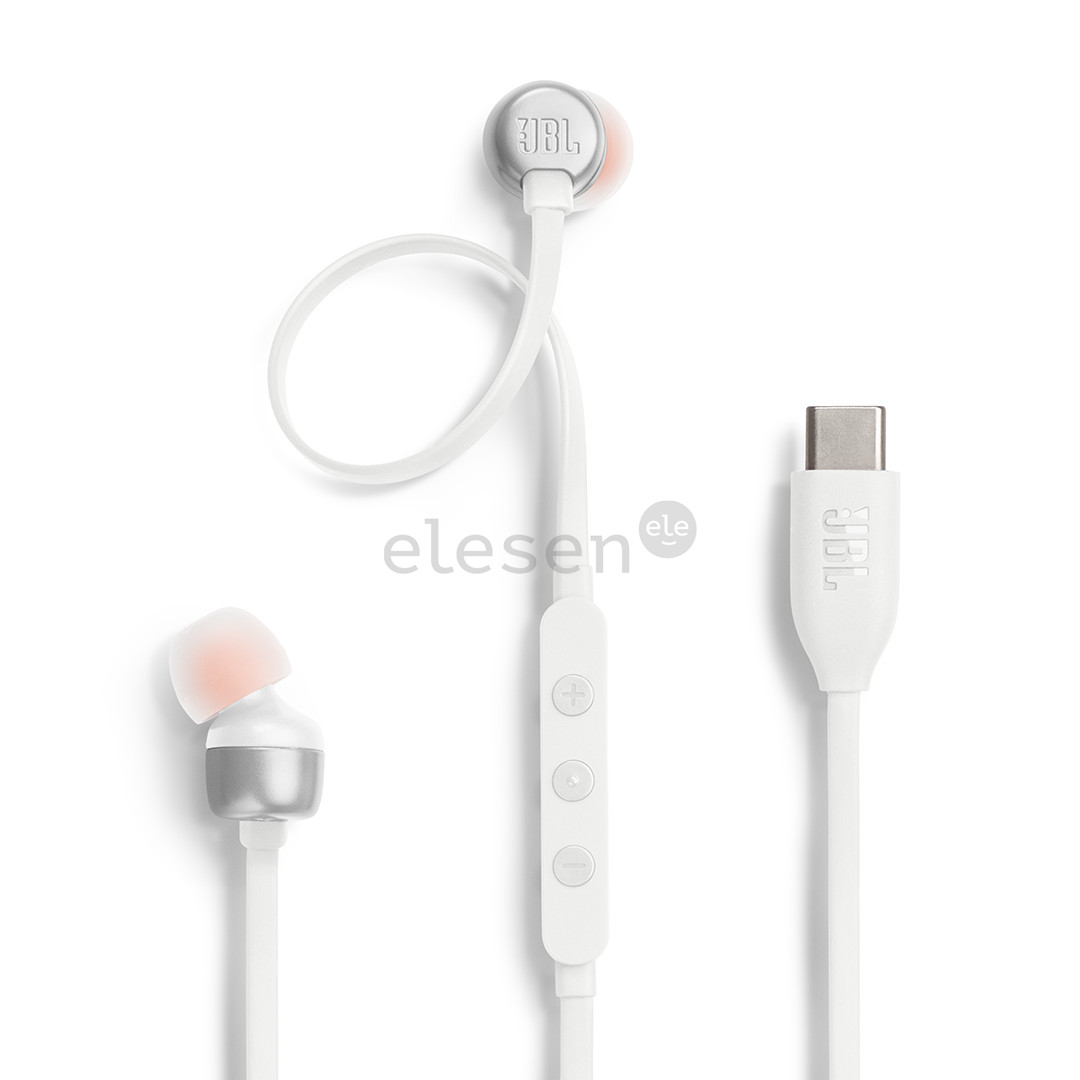 JBL Tune 310C USB-C, in-ear, baltos - Ausinės