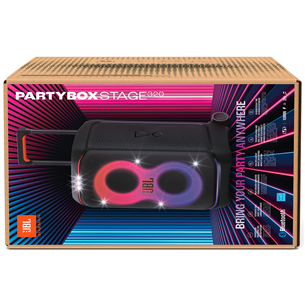 JBL Partybox Stage 320, juodas - Muzikinis centras Prekė - JBLPBSTAGE320EP