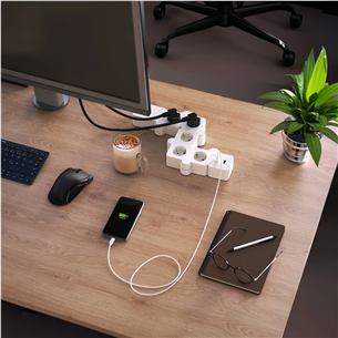 Hama Power Strip, 5-Ways, USB, 12 W, flexible, 1.4 m - Ilgiklis Prekė - 00223190