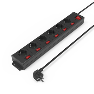 Hama Power Strip, 6-way, 1.4 m, juodas - Ilgiklis Prekė - 00137259
