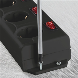 Hama Power Strip, 6-way, 1.4 m, juodas - Ilgiklis Prekė - 00137259
