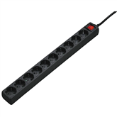 Ilgiklis Hama Power Strip, 10 skylių, 3 m, juodas Prekė-00137254