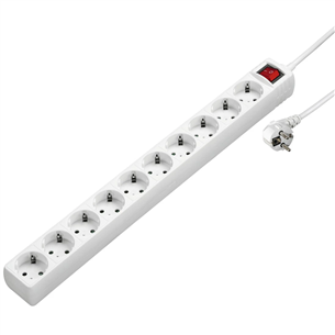 Hama Power Strip, 10-way, 3 m, baltas - Ilgiklis Prekė - 00137234