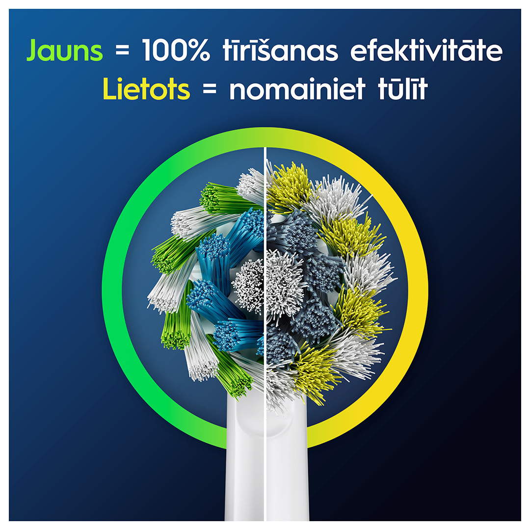 Braun Oral-B Cross Action Pro, 2 pcs, white - Spare brushes Item - EB50-2W/NEW