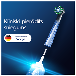 Braun Oral-B Cross Action Pro, 4 vnt., juodi - Dantų šepetėlių antgaliai Prekė - EB50-4B/NEW