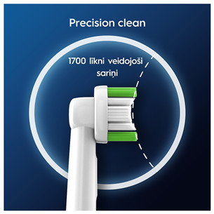 Braun Oral-B Precision Clean Pro, 6 vnt., balti - Dantų šepetėlių antgaliai Prekė - EB20-6