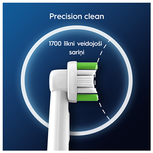 Braun Oral-B Precision Clean Pro, 6 vnt., balti - Dantų šepetėlių antgaliai Prekė - EB20-6