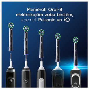 Braun Oral-B Cross Action Pro, 2 vnt., juodi - Dantų šepetėlių antgaliai Prekė - EB50-2/NEW