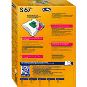 Dulkių siurblių maišeliai Swirl S 67 PET, 4vnt Prekė - S67PET
