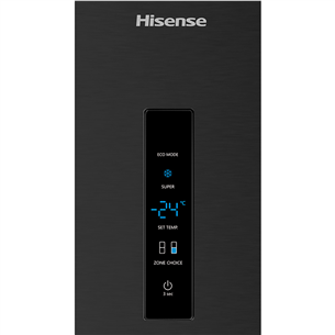 Hisense, NoFrost, 495 L, 200 cm, juodas - Šaldytuvas Prekė - RB645N4BFE1