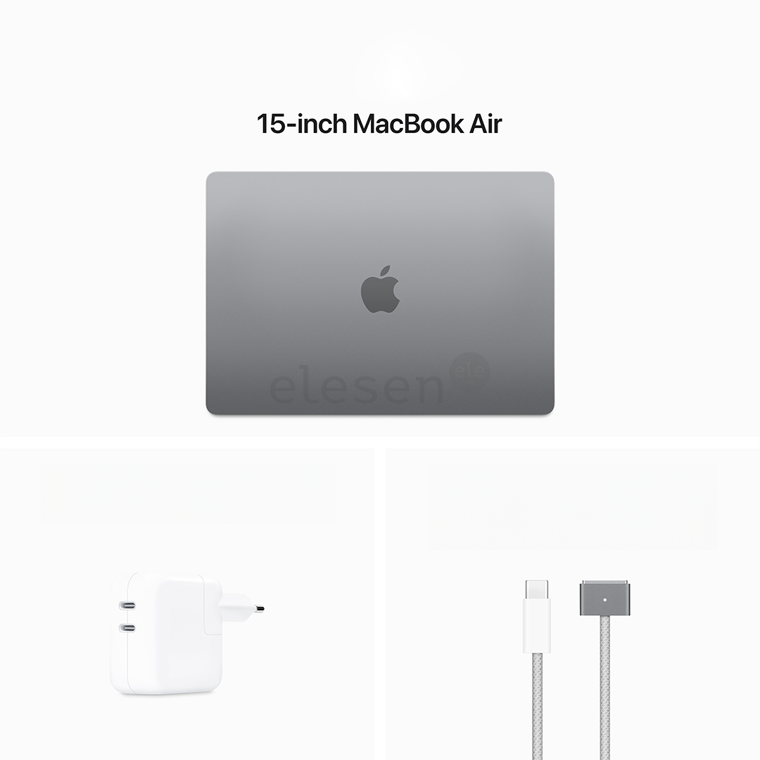 Apple MacBook Air 15'' (2024), M3 8C/10C, 16 GB, 512 GB, RUS, space gray - Notebook