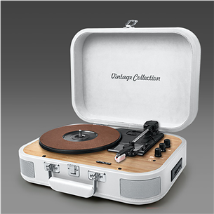 Muse MT-201WW, Bluetooth, USB, белый - Портативный граммофон